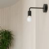 Lustre Acier Noir E27 4 Norah