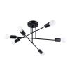 Lustre Acier Noir E27 6 Norah 2