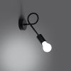 Applique Acier Noir E27 1 Levar