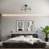 Applique Acier Noir E27 1 Levar