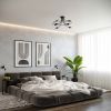 Applique Acier Noir E27 1 Levar