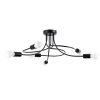 Suspension Acier Noir E27 6 Levar