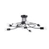 Suspension Acier Noir E27 8 Levar