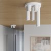 Plafonnier Acier Blanc GU10 5 Lagos