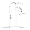 Lampe à poser Acier Blanc G9 1 Pastelo