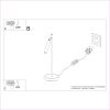 Lampe à poser Acier Doré G9 1 Pastelo