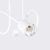 Lustre Acier Blanc E27 2 Loop