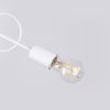 Lustre Acier Blanc E27 2 Loop