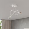 Lustre Acier Blanc E27 2 Loop
