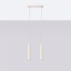 Suspension Acier Beige GU10 2 Lagos
