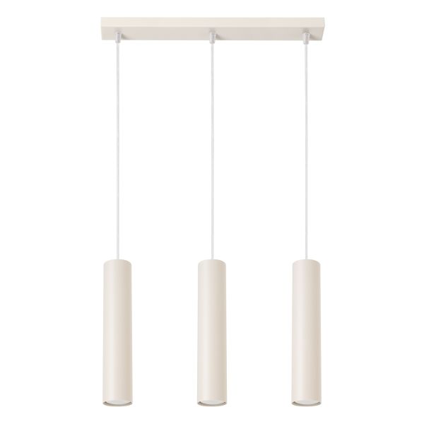 Suspension Acier Beige GU10 3 Lagos Line