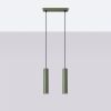 Suspension Acier Vert Olive GU10 2 Lagos