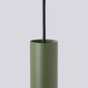 Suspension Acier Vert Olive GU10 2 Lagos