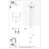 Suspension Acier Vert Olive GU10 3 Lagos