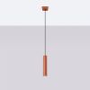 Suspension Acier Ocre Rouge GU10 1 Lagos