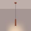 Suspension Acier Ocre Rouge GU10 1 Lagos