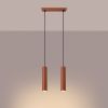 Suspension Acier Ocre Rouge GU10 2 Lagos