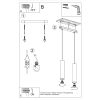 Suspension Acier Ocre Rouge GU10 2 Lagos