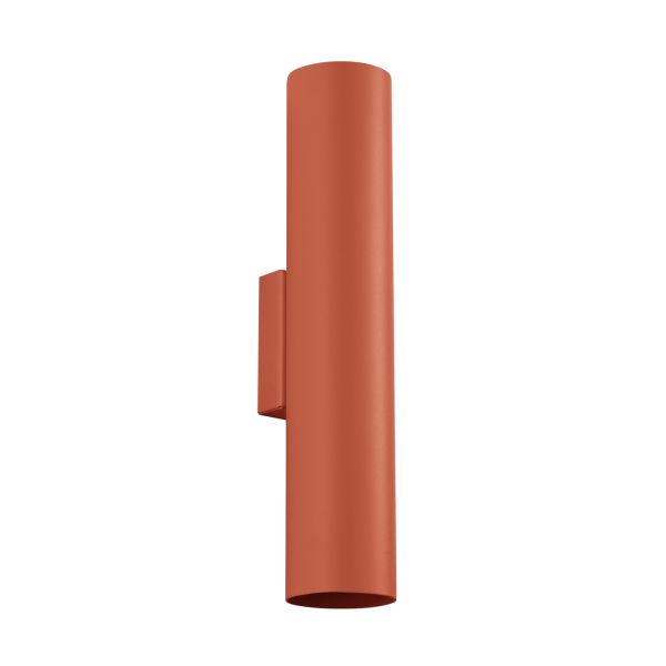 Applique Acier Ocre Rouge GU10 2 Lagos