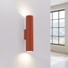Applique Acier Ocre Rouge GU10 2 Lagos