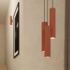 Applique Acier Ocre Rouge GU10 2 Lagos