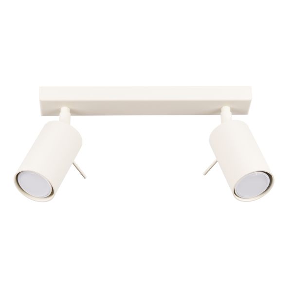 Plafonnier Acier Beige GU10 2 Ring
