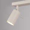 Plafonnier Acier Beige GU10 2 Ring