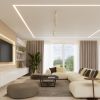 Plafonnier Acier Beige GU10 2 Ring