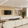 Plafonnier Acier Beige GU10 2 Ring