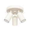 Plafonnier Acier Beige GU10 3 Ring