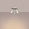 Plafonnier Acier Beige GU10 3 Ring
