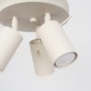 Plafonnier Acier Beige GU10 3 Ring
