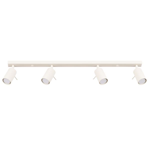 Plafonnier Acier Beige GU10 4 Ring