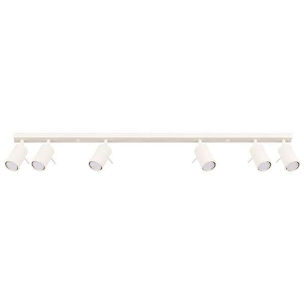 Plafonnier Acier Beige GU10 6 Ring