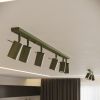 Applique Acier Vert Olive GU10 1 Ring