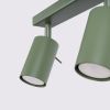 Plafonnier Acier Vert Olive GU10 3 Ring Line