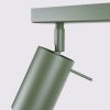 Plafonnier Acier Vert Olive GU10 3 Ring Line
