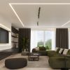 Plafonnier Acier Vert Olive GU10 3 Ring Line