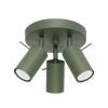 Plafonnier Acier Vert Olive GU10 3 Ring