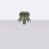 Plafonnier Acier Vert Olive GU10 3 Ring