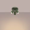 Plafonnier Acier Vert Olive GU10 3 Ring