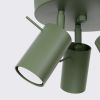 Plafonnier Acier Vert Olive GU10 3 Ring