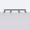 Plafonnier Acier Vert Olive GU10 4 Ring