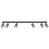 Plafonnier Acier Vert Olive GU10 6 Ring