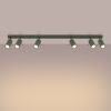 Plafonnier Acier Vert Olive GU10 6 Ring