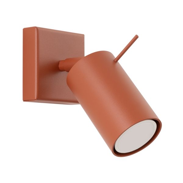 Applique Acier Ocre Rouge GU10 1 Ring