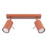 Plafonnier Acier Ocre Rouge GU10 2 Ring