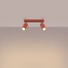 Plafonnier Acier Ocre Rouge GU10 2 Ring