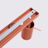 Plafonnier Acier Ocre Rouge GU10 4 Ring