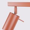 Plafonnier Acier Ocre Rouge GU10 4 Ring